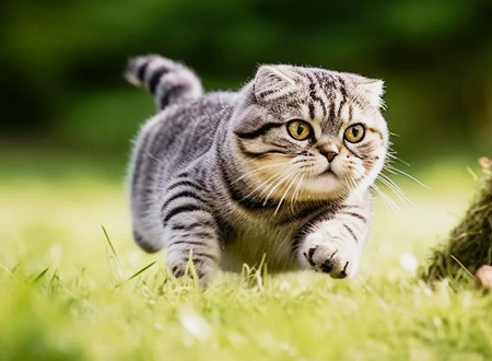 <p> 苏格兰折耳猫的耳朵竟是整齐地扣在头上,于是很自然地人们在头脑中把它们划到了精灵族的一边,猫猫中的折耳精灵族非它莫属。</p>