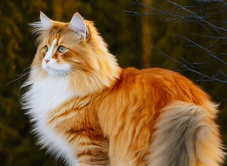 <p> 挪威森林猫(Norwegian