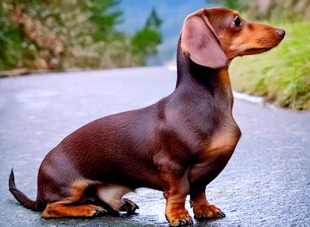 <p> 腊肠犬(Dachshund)是一种短腿,长身的猎犬。其名源于德国,原意"獾狗"。此品种被发展为嗅猎,追踪,及捕杀獾类及其他穴居的动物.有意思的是,虽然"Dachshund"是一个德语单词,但是它在德国并不常用,德国人通常叫它Dackel或Teckel。原产于德国,现遍及各地。腊肠犬在所有狗种中是比较好养的。因为腊肠犬的天性独立自主,所以照顾起来很容易,主人下达的指令也都会迅速理解遵从。<br/>
