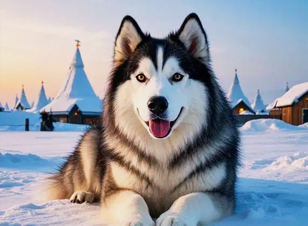 <p> 阿拉斯加雪橇犬(学名:Alaskan