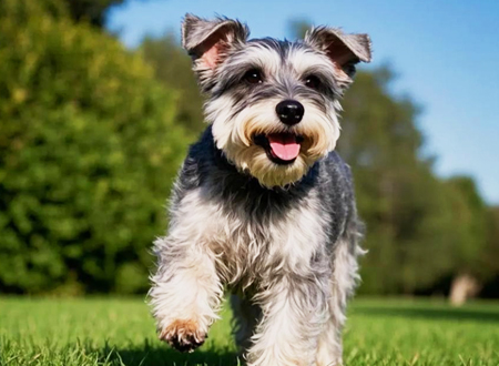 <p> 迷你雪纳瑞犬(MiniatureSchnauzer),又称小史柔查梗,原产于德国巴伐利亚地区,AKC分类属于梗犬组。该犬种由标准雪纳瑞与17世纪风行欧洲的迷你品种犬、博美犬、苏格兰梗杂交而育成,于1899年获得承认,并主要用于猎鼠、因其性格开朗,平易近人,且照顾方便,目前多用作家庭玩赏犬。</p>